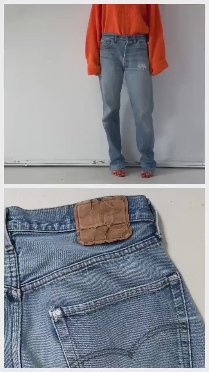 Gr. 32 - 33 Levis 501 Selvedge 80s Vintage Made in USA